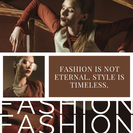 Glam Women's Fashion Clothes Instagramデザインテンプレート