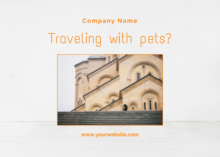 Travel Guide with Pets Flyer 5x7in Horizontal Modelo de Design