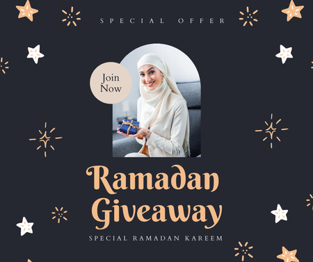 Speciální nabídka o ramadánu Facebook Šablona návrhu