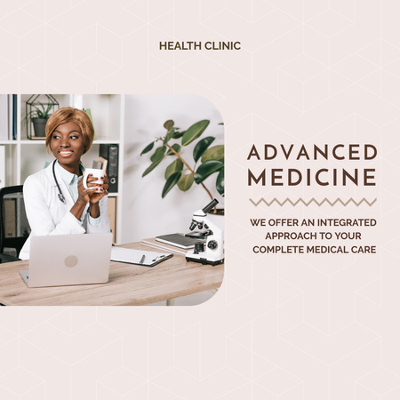 Center for Advanced Medicine Instagram Modelo de Design
