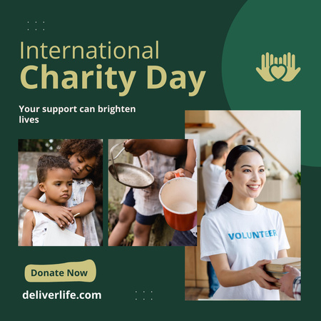Modèle de visuel Annonce d'un événement caritatif international - Instagram