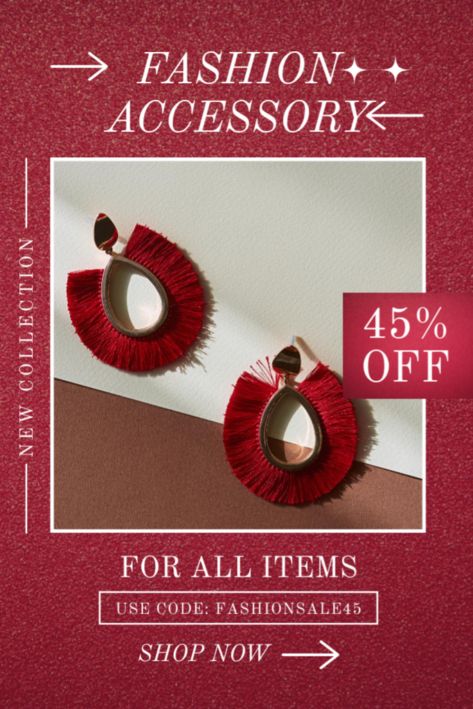 Fashion Accessories Sale Announcement Tumblr – шаблон для дизайну