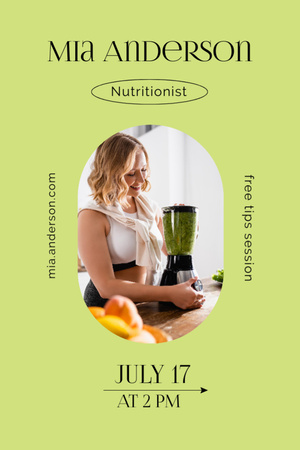 Nutritionist Services Offer Invitation 6x9in Design Template