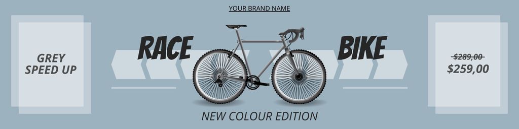 Ontwerpsjabloon van Twitter van Race Bikes in New Colors