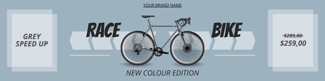 Race Bikes in New Colors Twitter Design Template
