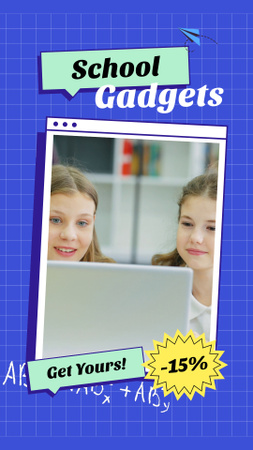 Cutting-edge School Gadgets Sale Offer TikTok Video Design Template