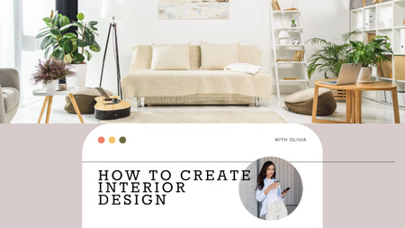 Blog Promotion about Interior Design Youtube Thumbnail Design Template