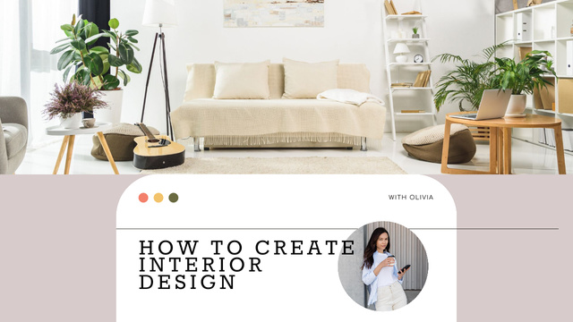 Template di design Blog Promotion about Interior Design Youtube Thumbnail