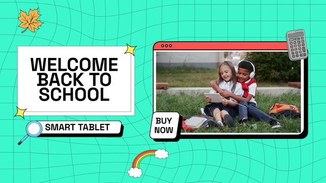Template di design Cutting-edge Tablets For Students Offer In Green Full HD video