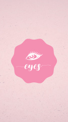 Illustration of Eye on Pink