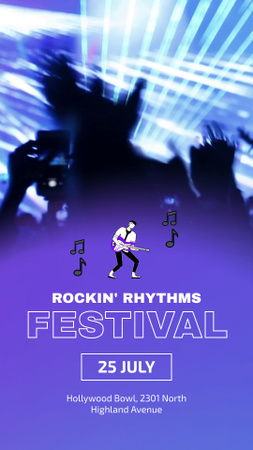 Rock Music Festival Instagram Video Story Design Template