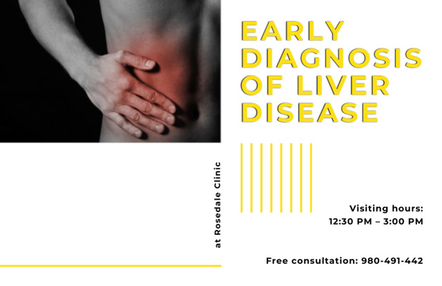Plantilla de diseño de Early Diagnosis Offer of Intestinal Diseases Flyer 5.5x8.5in Horizontal 