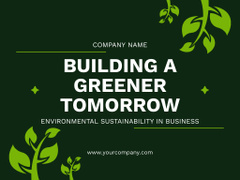 Business Plan for Creating Sustainable Environment in Green Business