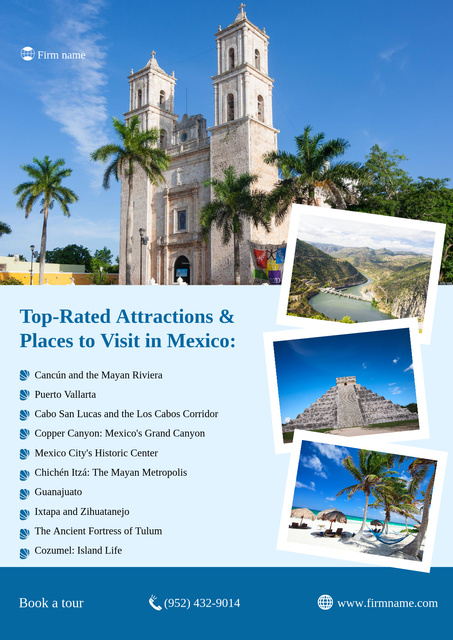 Designvorlage Vacational Travel Tour Offer für Poster