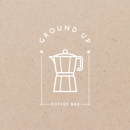 Plantilla de diseño de Cafe Ad with Coffee Kettle Logo 