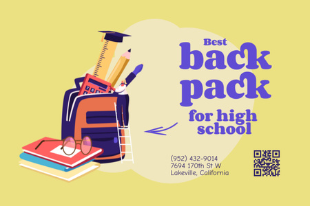 Plantilla de diseño de Back to School Special Offer Label 