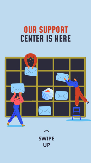 Support Center Ad Instagram Story – шаблон для дизайна