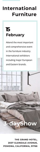 Plantilla de diseño de International Furniture Offer for Your Bedroom Skyscraper 