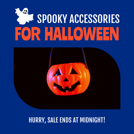 Spooky Accessories For Halloween Offer Animated Post Design Template