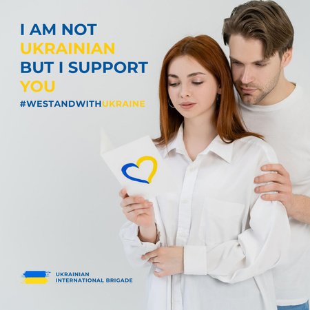 Inspiration to Support Ukrainians Instagram Design Template