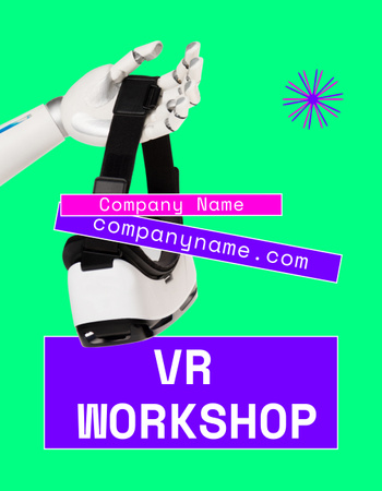 Ontwerpsjabloon van T-Shirt van virtuele workshop aankondiging