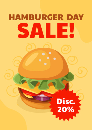 Tasty Burger Offer Poster – шаблон для дизайну
