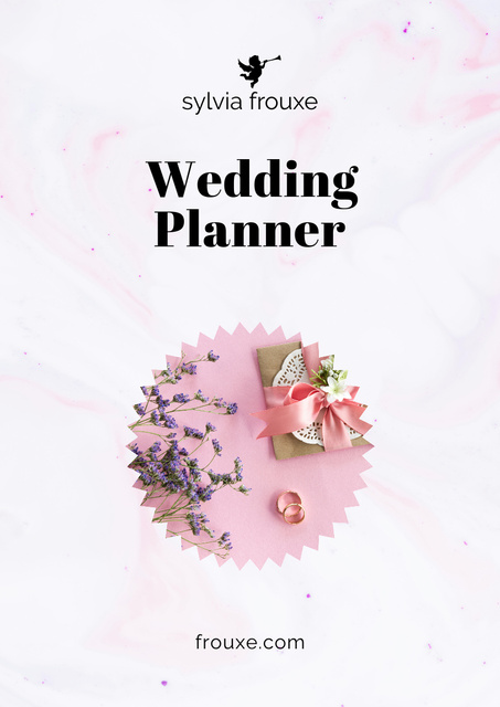 Wedding Agency Announcement with Flowers Poster A3 Tasarım Şablonu