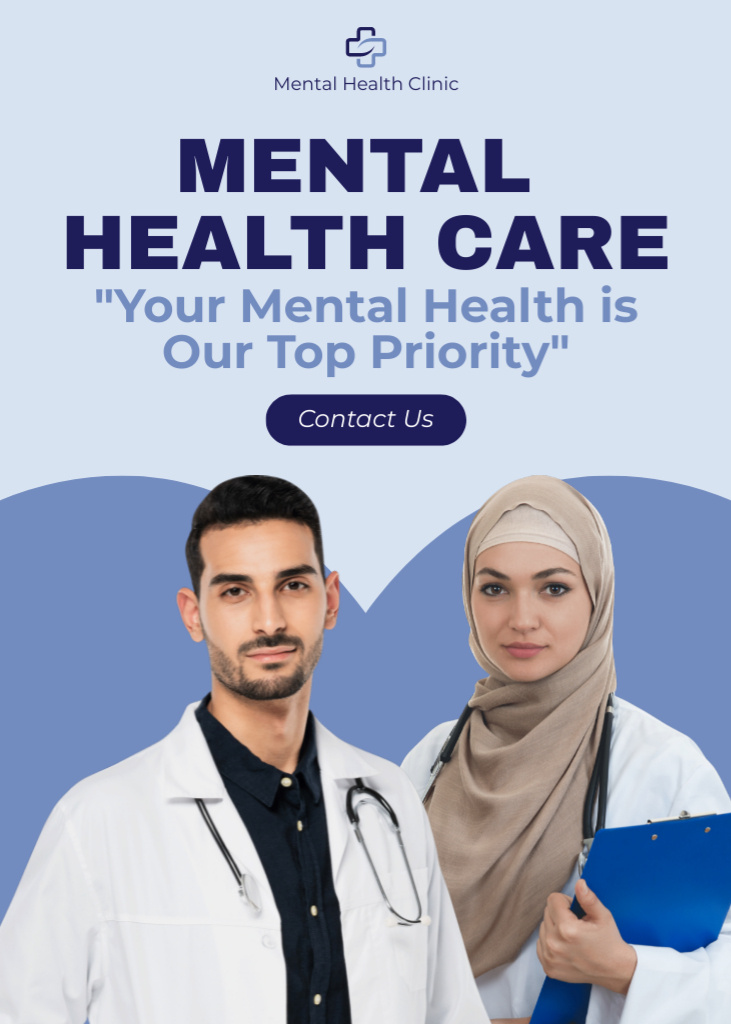 Mental Healthcare Services Offer Flayerデザインテンプレート