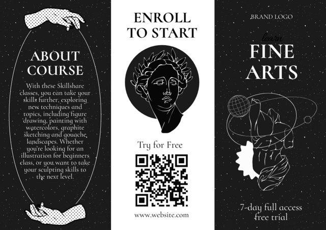 Contemporary Art Course Offer Brochure – шаблон для дизайна