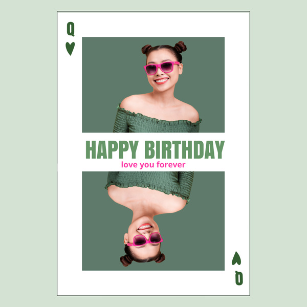 Birthday of Stylish Young Woman in Sunglasses