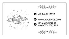 Tattoo Studio Services Offer Illustrated with Planet