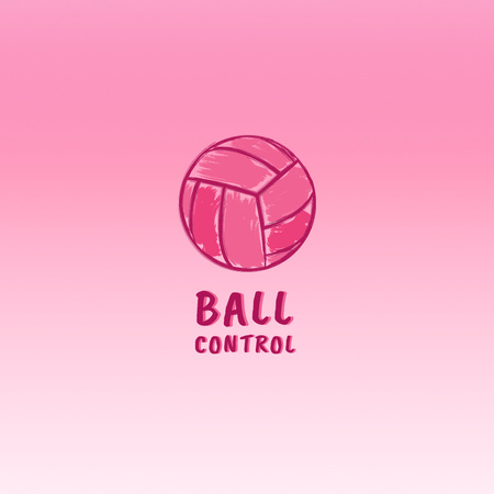Sport Club Emblem with Ball Logo tervezősablon