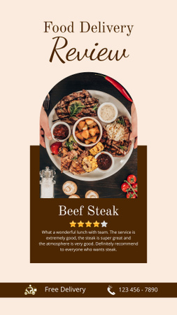 étterem és steak ház hirdetés Instagram Story tervezősablon