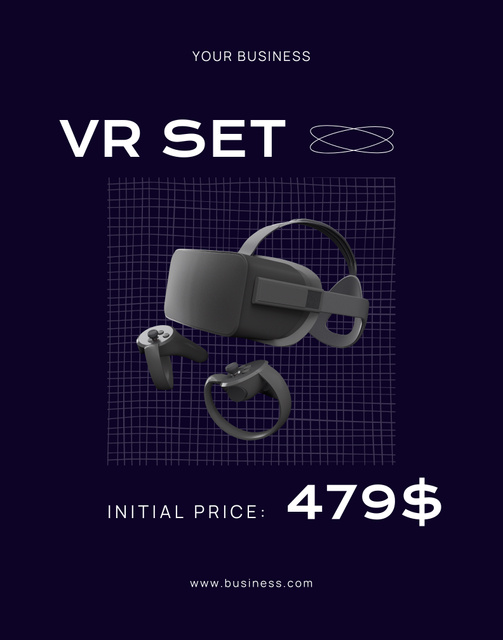 Price Offer of Virtual Reality Devices Poster 22x28in Šablona návrhu