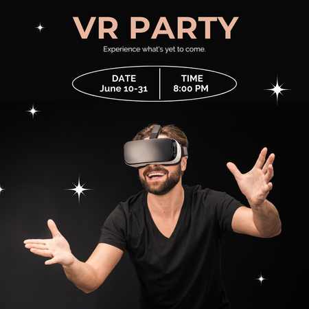 Virtual Party Instagram Design Template