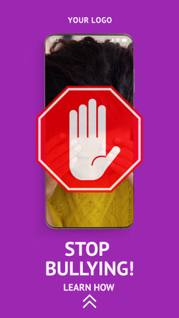 Template di design Sostenere la causa per fermare il bullismo Instagram Video Story