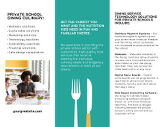 Nutritious School Food Ad with Schoolgirl in Canteen