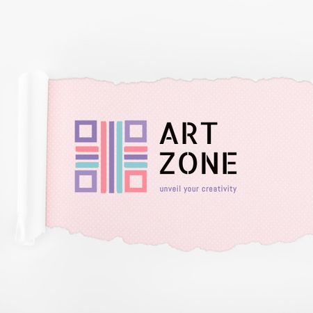 Art Zone for Creativity Animated Logo Design Template