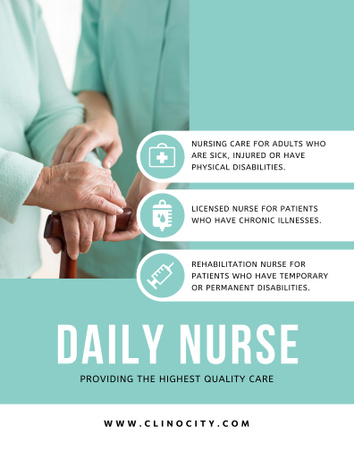 Nursing Services Offer Poster 22x28in Design Template