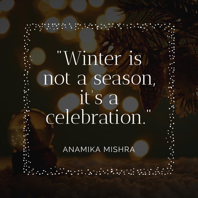 Seasonal Winter Celebration Instagram Tasarım Şablonu