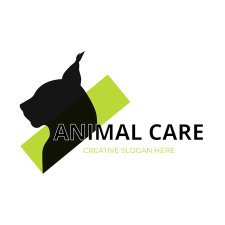 Designvorlage Pflege exotischer und wilder Tiere für Animated Logo