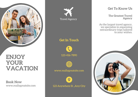 Travel and Vacation Information Brochure Design Template