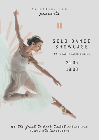 Ballet Show Announcement Flyer A5 Design Template