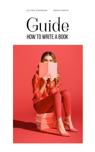 Ontwerpsjabloon van Book Cover van E-book on Writing Skills