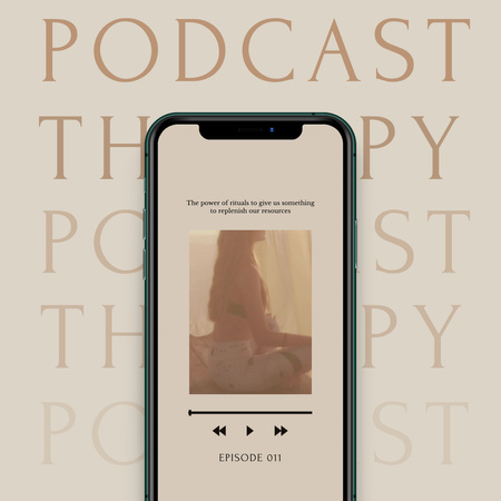 Podcast about Mental Health Animated Post Design Template