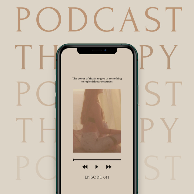 Podcast about Mental Health Animated Post Modelo de Design