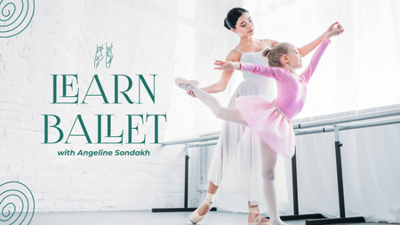 Предложение по занятиям балетной хореографией Youtube Thumbnail – шаблон для дизайна