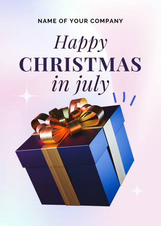 Template di design Announcement of Celebration of Christmas in July Flayer