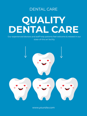 Offer of Quality Dental Care Poster US Design Template