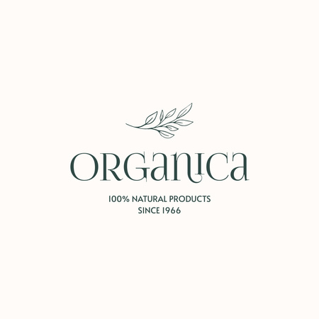 Designvorlage Organica,natural products logo design für Logo